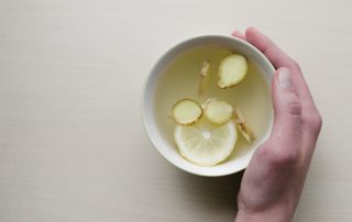 detox ginger tea with lemon